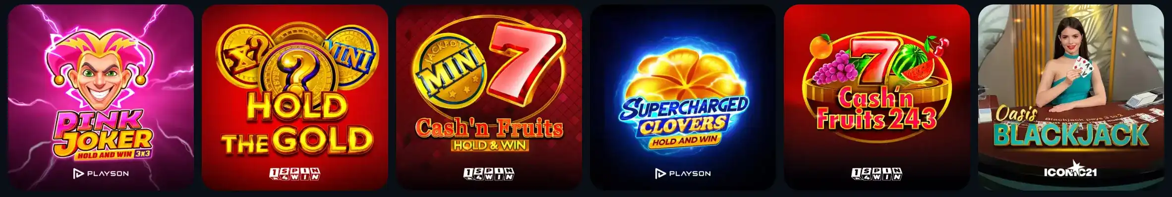 Play online slots category at Spinalto Casino
